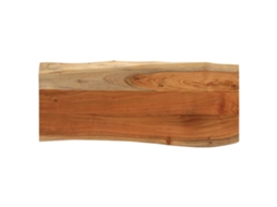 Vidaxl Tampo De Mesa Retangular Borda Viva 80x40x3,8 Cm Acácia Maciça