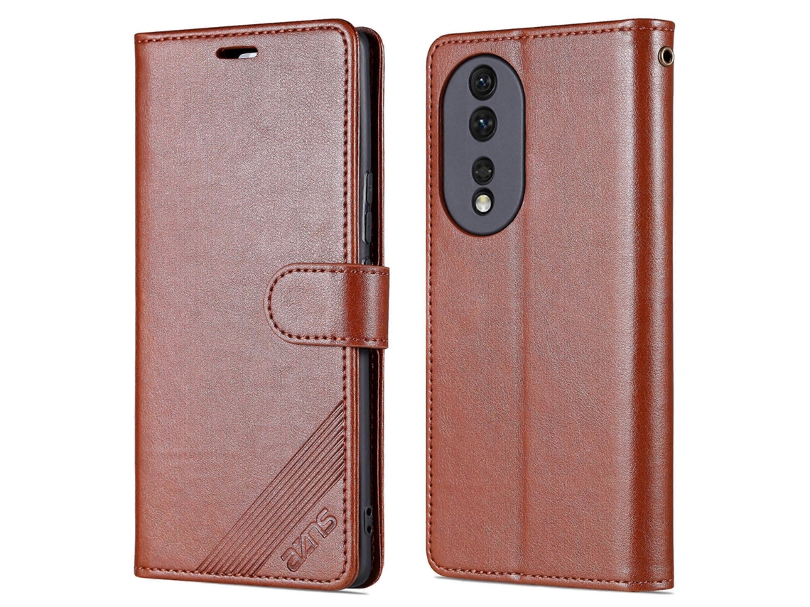Capa Para Celular Azns For Honor 90 Em Couro Pu Com Suporte E Função Carteira.