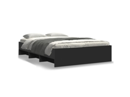 Estrutura de Cama Derivados de Madeira Preto MAISON EXCLUSIVE (135x190 cm)