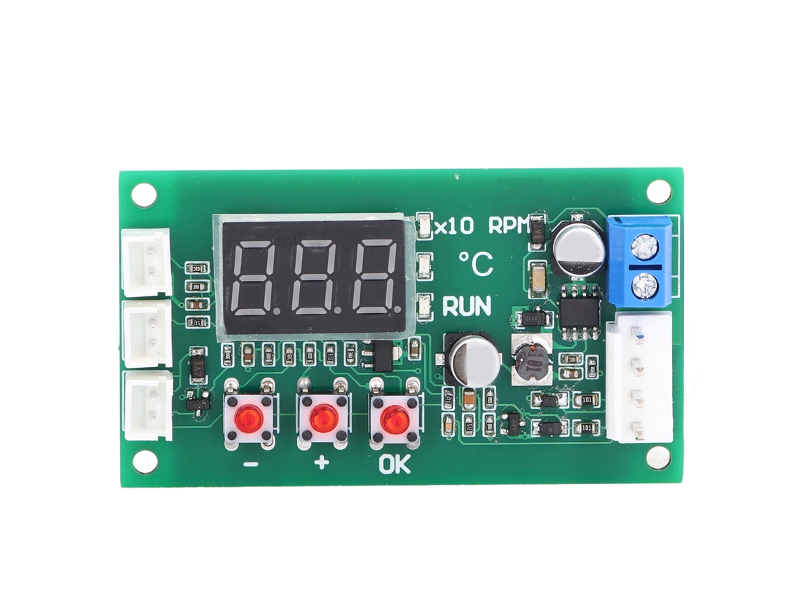 Laxiscreed Controlador De Velocidade E Temperatura Para Ventiladores Com Pwm De 4 Fios, Compatível Com Ebm Ec 5a Dc12-48v