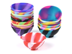 Conjunto de 12 Recipientes de Silicone para Uso Doméstico, em Cores Sortidas, 67 Mm X 50 Mm MDUG