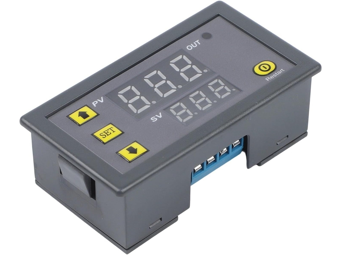 Temporizador De Ciclo Digital Programável 220 V Com Display Duplo Led
