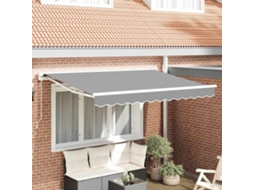 Vidaxl Estrutura De Toldo Manual Ajustável Branco 2,5 X 2 M Aço