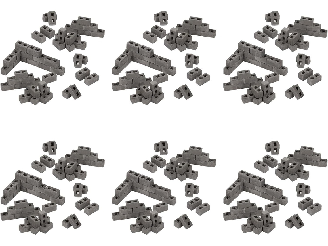 Pacote com 360 Mini Blocos de Concreto 1/12, SFUSHOS