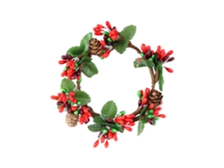 Laxiscreed Coroas De Natal Com Pinhas Verdadeiras E Falsas, Pack De 6 Unidades