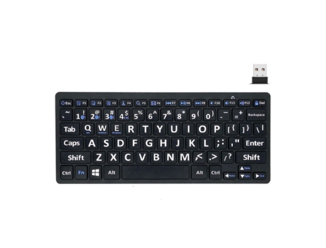 Teclado CROSSMANXI-STORE Modo Bluetooth 2.4G Sem Fio Preto (Inglês)