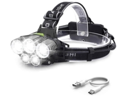 Farol Yunzii F535 Led Recarregável 10000mah 8000lm 6 Modos De Iluminação Ângulo De Iluminação De 180 Preto