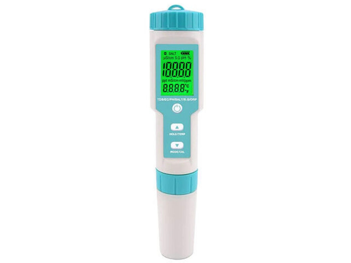 Medidor Digital 5 Em 1 De Sal E Ph Para Piscinas, Compatível Com Diversas Marcas jsr‘-fy