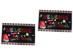 Shineofi Conjunto De 2 Peças Com Banner Decorativo Para Volta Às