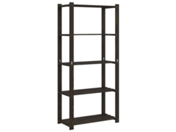 Storage Rack, Storage Racks Vidaxl Preto Madeira De Pinho (80 X 38 X 170 Cm)