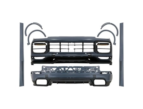 Kit De Carroaria Acheve Para Porsche Cayenne 9y0 2018 Converso Em Turbo E Aero Look