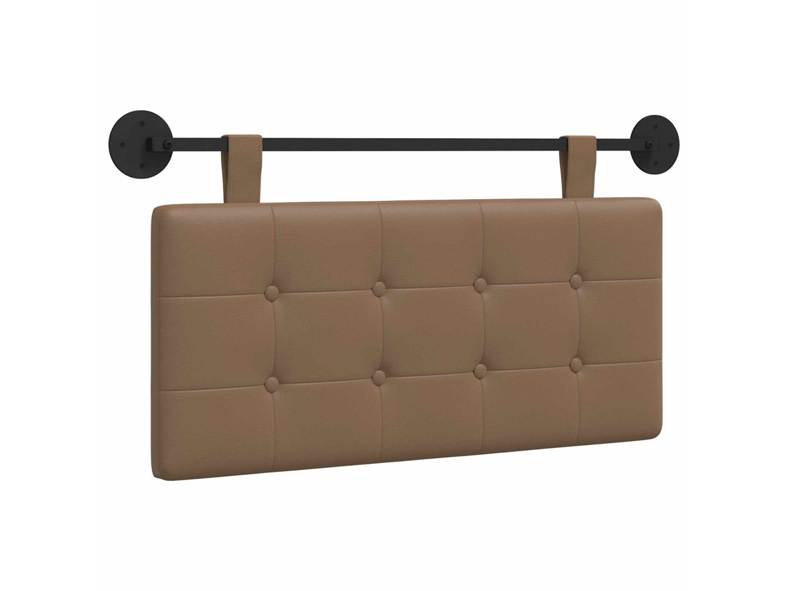 Conjunto 1 Cabeceira Suspensa Vidaxl Castanho Couro Sintético (100 X 55 X 5 Cm)