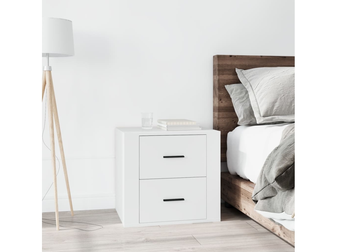 Vidaxl Mesa De Cabeceira 50x39x47 Cm Branco