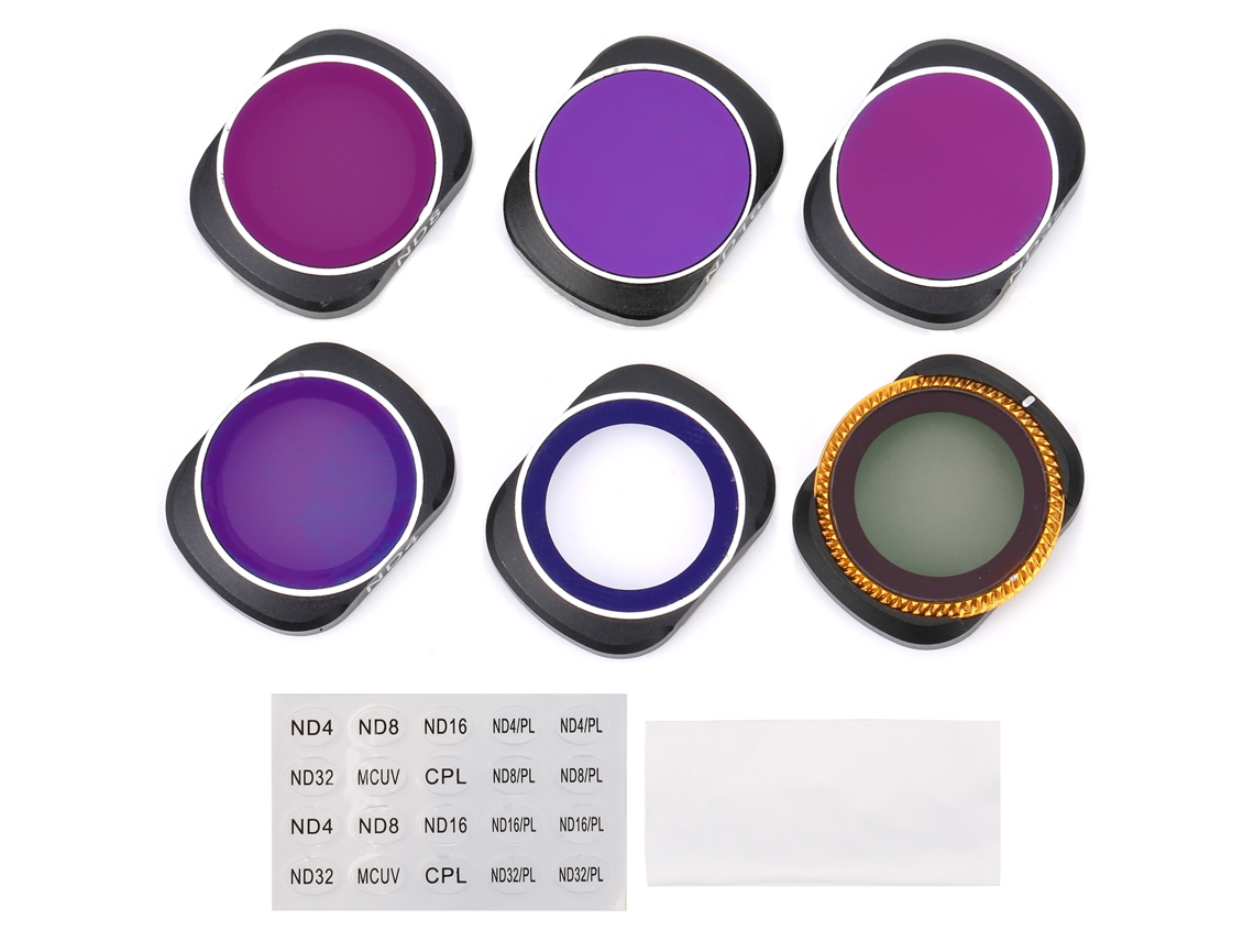 Conjunto de filtros de lente: MCUV, CPL e Nd para Osmo Pocket