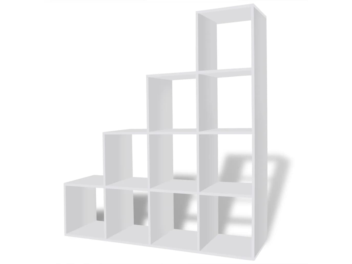 Estante VIDAXL Branco Madeira processada (138x29x142 cm)