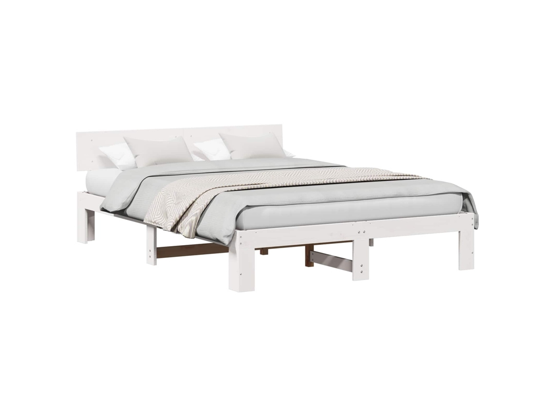 Estrutura da Cama com Cabeceira Branco 150 X 200 Cm MAISON EXCLUSIVE