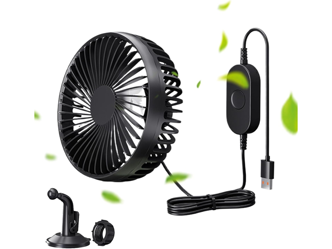 Ventilador Usb Para Carro, Silencioso E Potente