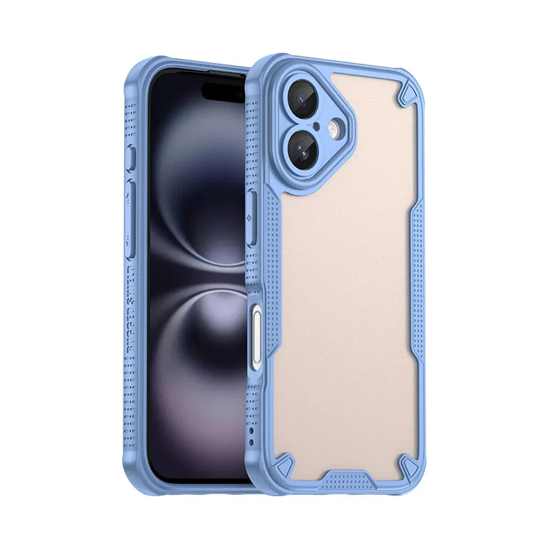 (azul, Iphone 16 Plus) Capa De Celular Luxuosa Em Tpu, Resistente A Impactos E Durável, Com Design De Borda Fosca Para Proteção Completa.