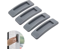4 Puxadores De Correr Para Portas E Janelas (cinza)