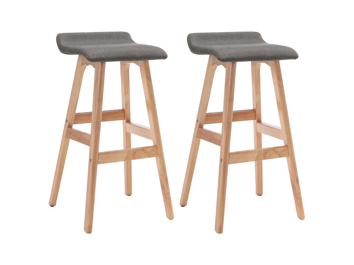Bar Chair, Bar Chairs Vidaxl Cinzeto Tecido (n/a)