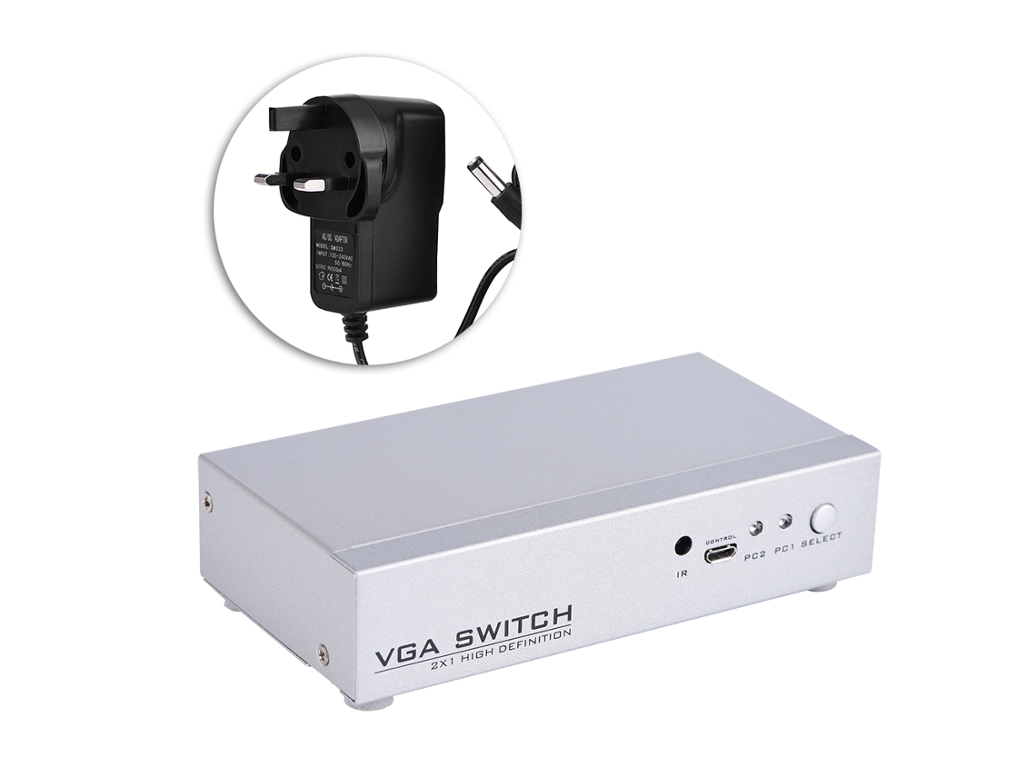 Switch vga 2 entradas, 1 saída, 1920x1440