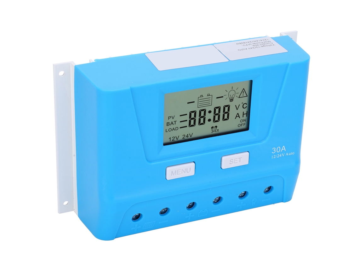 Controlador De Carga Solar Laxiscreed Pwm 12/24v 30a Para Sistemas Fotovoltaicos Industriais