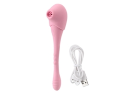 Vibrador De Massagem De Suco 2 Em 1 Com 10 Frequncias Para Mulheres (rosa)