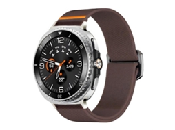Bracelete Para Samsung Galaxy Watch 8/8 Classic - Nylon Elástico Com Fecho De Paraquedas Ajustável - Roxo Fumê