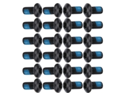 Aqxreight 24-parafusos De Freio A Disco Para Bicicleta T25 Coloridos M5x10 Mm 0, 4-polegadas Em Aço Resistente Ao