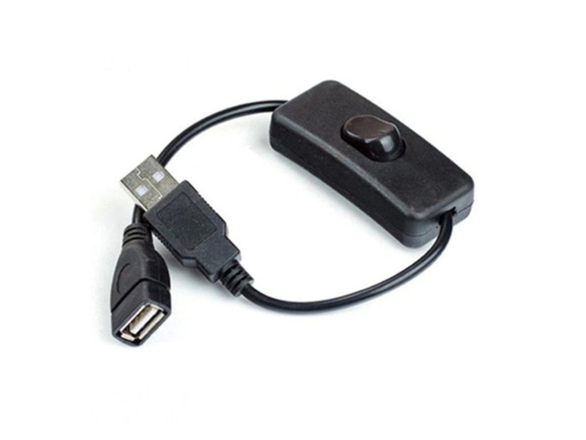 Cabo Usb De 28 Cm Com Interruptor Liga/desliga E Extensão Para Lâmpada Usb. Aquaforge