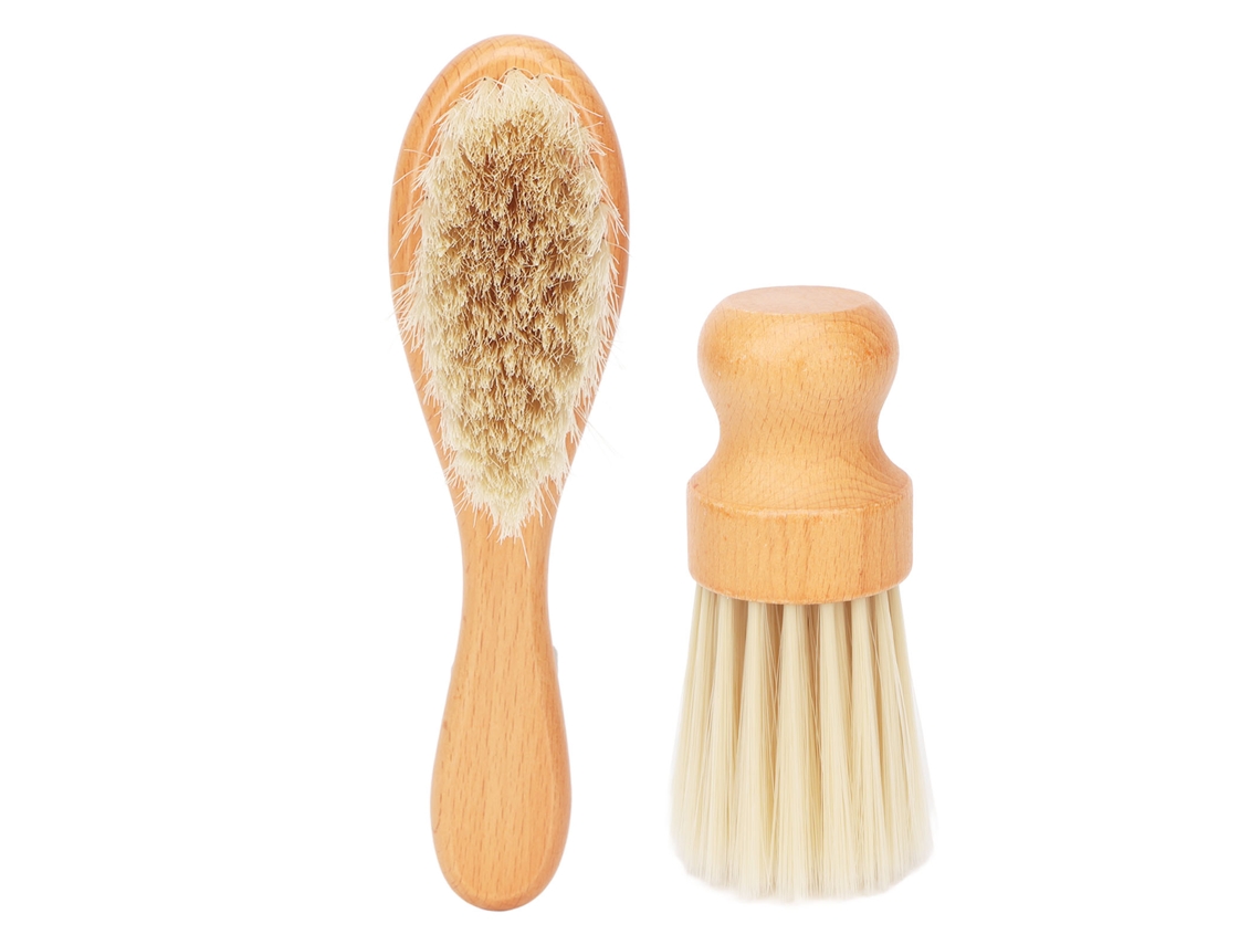 2pcs Duster De Pescoço Com Cabeça Macia E Cabo De Madeira Para Remover Cabelo Solto Em Salões E Casa