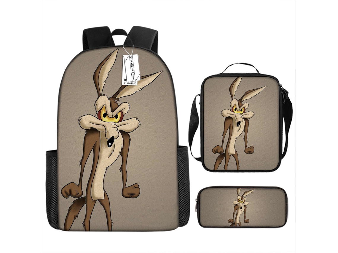 KOHREE Conjunto de Três Peças de Mochila Looney Tunes