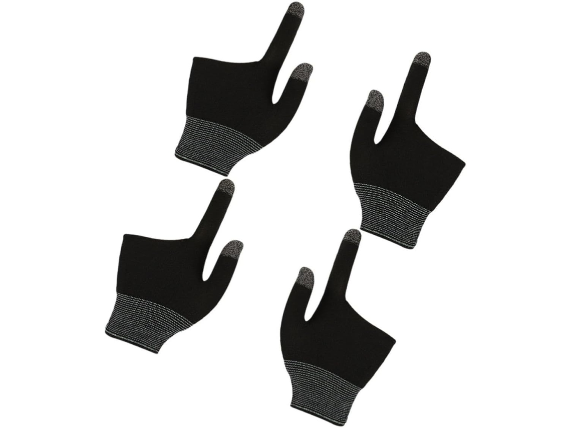 2 Pares De Dedeiras Gamer Em Grafeno E Nylon, Com Toque Funcional, Portáteis, Ideais Para Jogos Mobile E Bilhar, Design