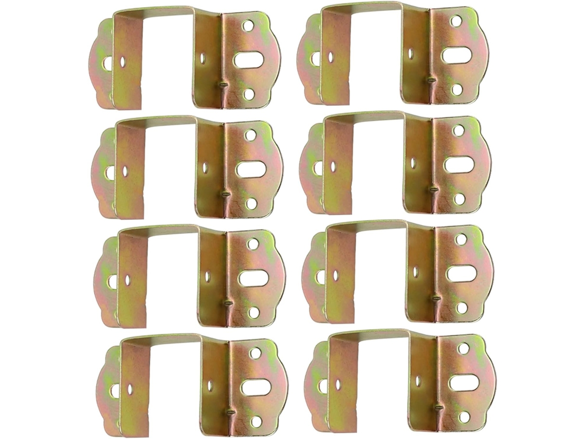 Conjunto De 8 Peças Conectores Cama, Suportes De Metal Para Móveis, Grampos De Fixação Para Estrutura, Proteção Contra