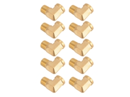 Conector De Água Em Latão Laxiscreed De 90° Com União Npt 3/8" Para Tubos