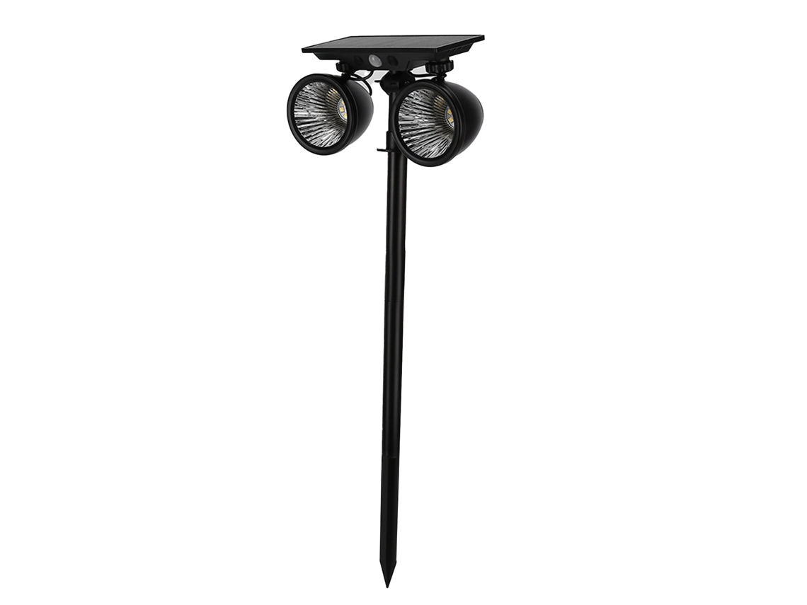 Lâmpada Solar Projetor Sensor Corpo Dupla Cor