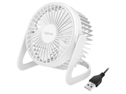 Ventilador Usb Logilink Ø12, 7 Cm, Branco