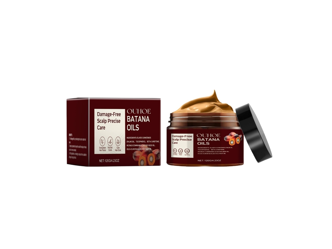 Máscara Ouhoe Batana para Cabelo, Nutrição, Reparação, Hidratação e Proteção Contra Pontas Partidas LAXISCREED