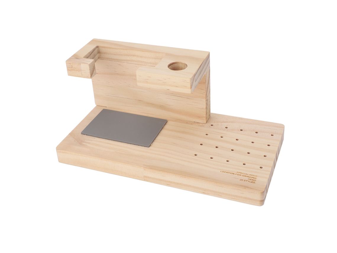 Suporte para brocas Rebe-porta para furadeira de pregos de madeira com 20 furos e caixa de armazenamento profissional.