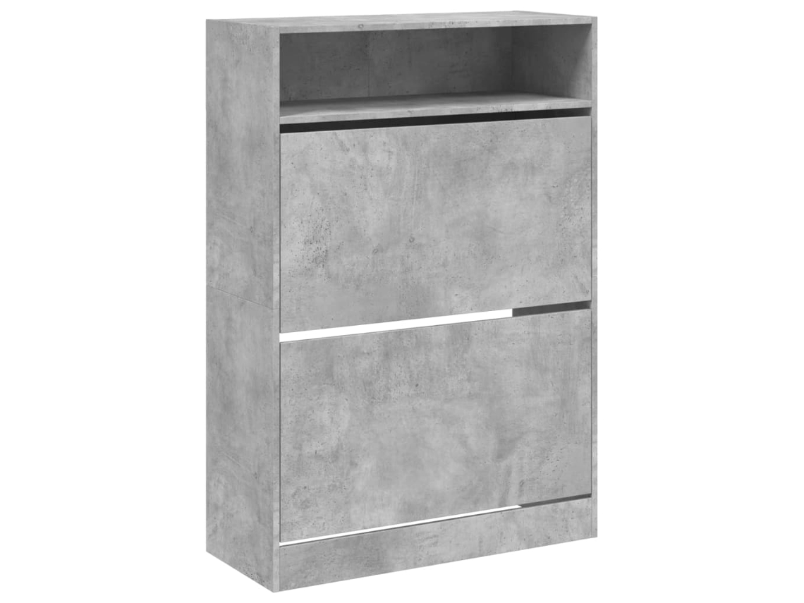 Conjunto de 2 Sapateiras com 2 Gavetas Articuladas Cinza Cimento MAISON EXCLUSIVE (80x34x116 cm)