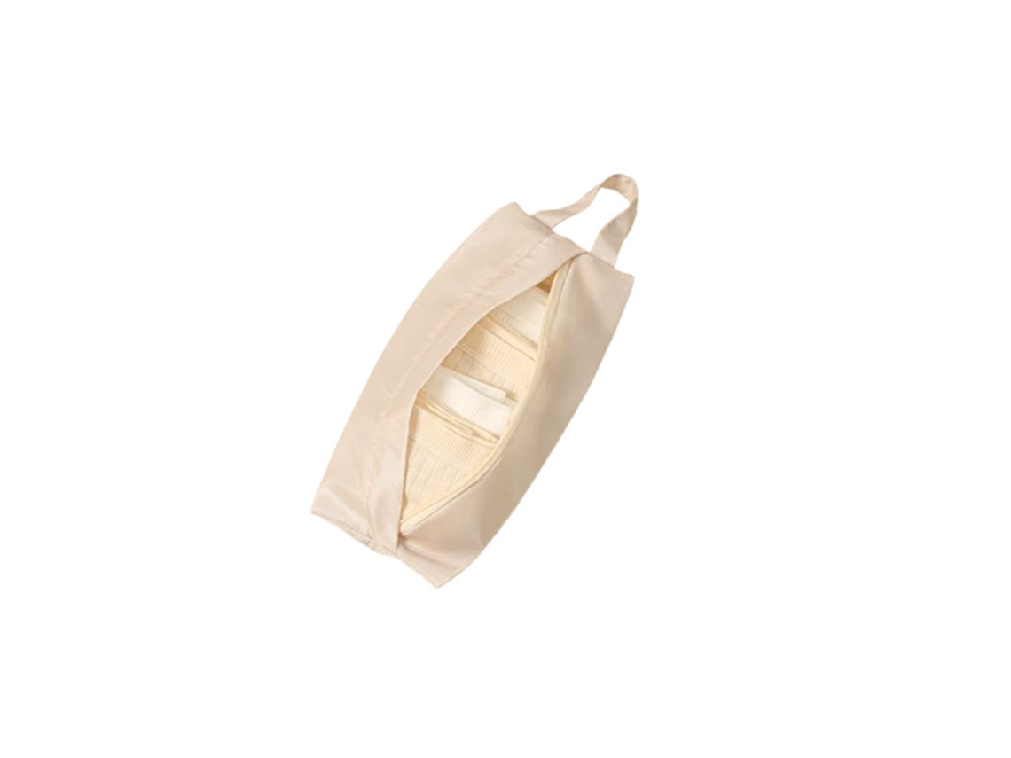 Bolsa Organizadora de Roupa Íntima, Organizador de Viagem para Sutiãs, Calcinhas e Meias Bege BRILVIBERA