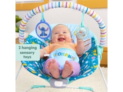 Cadeira De Balanço Para Bebês Bright Starts Stitch Ohana Paradise Conforto Vibratório