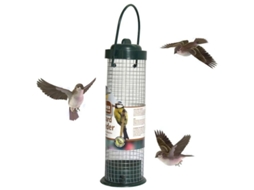 Comedero Colgante Para Aves Al Aire Libre Pequeño Pájaro Resistente Al Agua Con Perchas De Aluminio