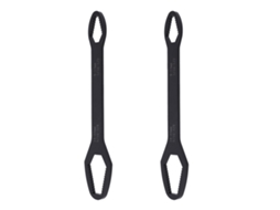 2 Peças Chave 8-22mm Bico Duplo Autoajustável Ferramenta Multifuncional Para Reparo Preto Eletroforético