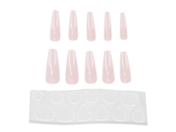 10pcs Unhas Falsas De Cor Pura Para Mulheres Meninas Elegantes E Fashionáveis Dicas De Unha Falsa Ferramenta De Manicure N5354-09