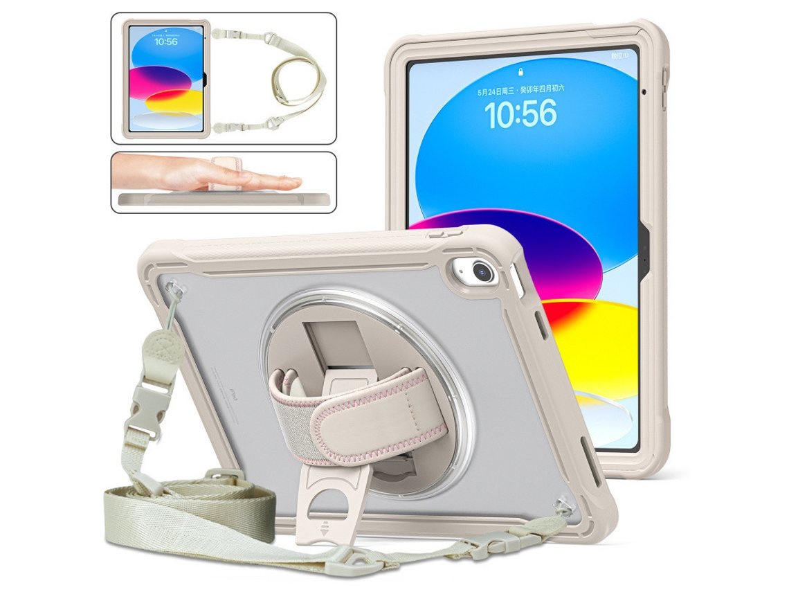 Lurelia Capa Para Ipad Pro 11 2024, Tpu, Proteção Contra Quedas, Suporte Integrado