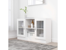 Vitrina Derivados de Madera Blanca 120x30,5x70 cm