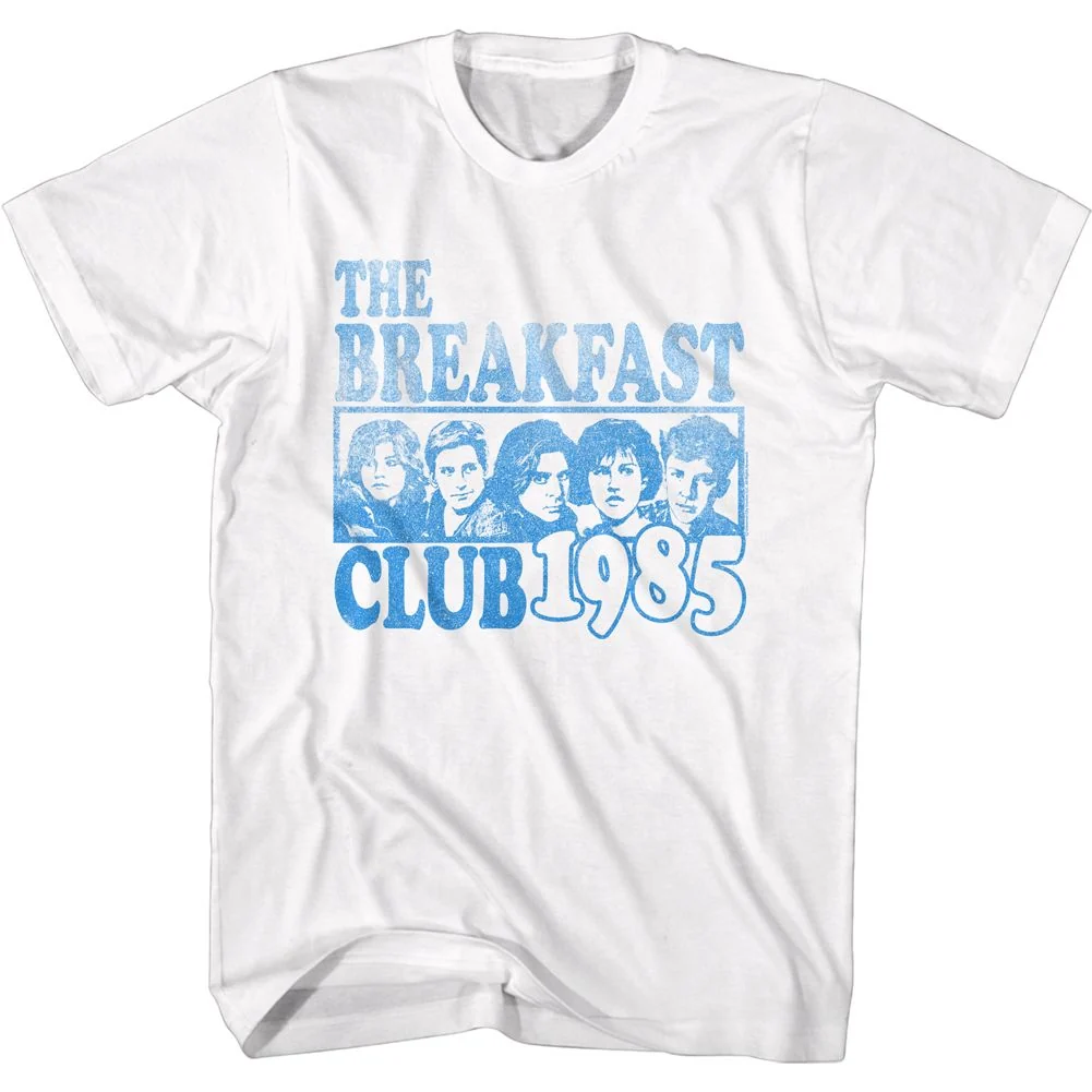 Rockinstone Breakfast Club Movie Blue Ink Box White Adult T-shirt Size:xxxl
