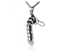 2026 cadena de Collar de Plata Esterlina Hecho a Mano Regalo Divertido para San Valentín para Hombres Y Mujeres Kts 4,9 Cm