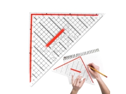Lurelia Transferidor Transparente Alta Precisão 5 Cm 23 Cm Vermelho Para Desenho Técnico E Geometria